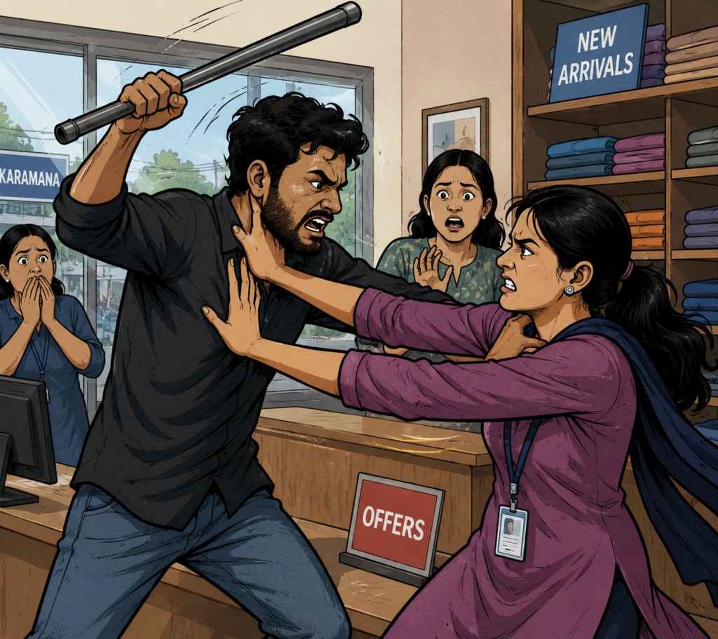Sales Girl Attacked at Workplace in Karamana; History-Sheeter Arrested