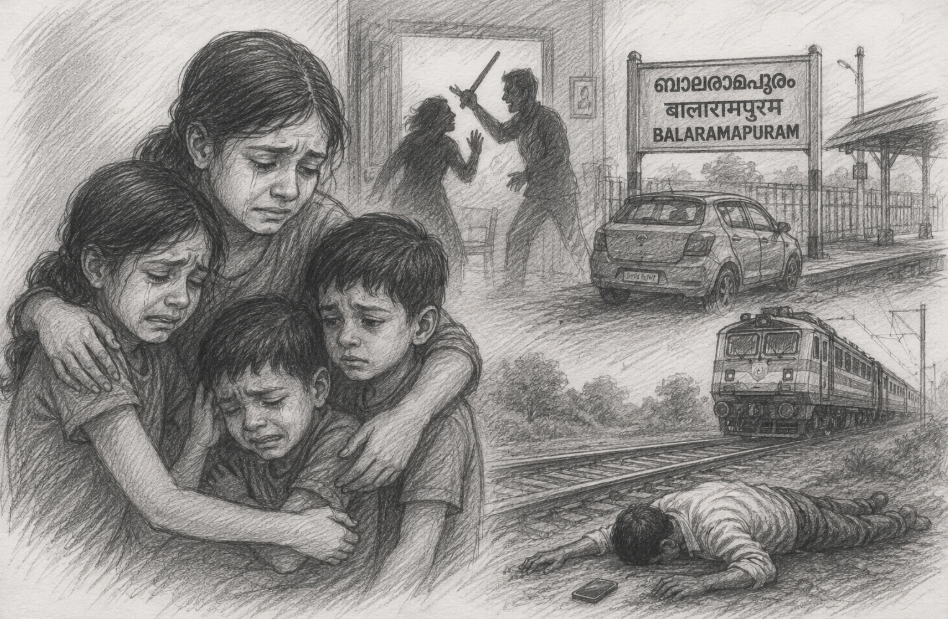Four Children Orphaned After Thiruvananthapuram Family Tragedy; Father Found Dead After Allegedly Killing Wife