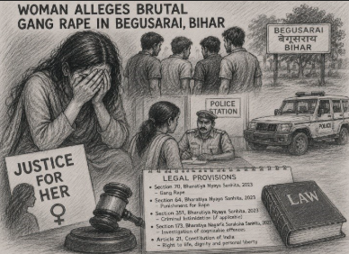 Woman Alleges Gang Rape by Multiple Men in Bihar; Investigation Underway