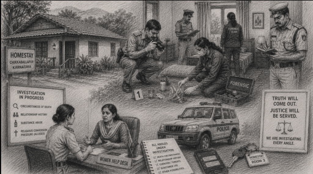 Woman Found Dead at Homestay; Family Alleges Religious Conversion Pressure