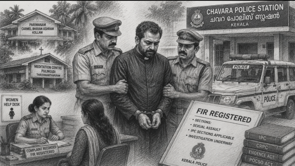 Priest Arrested in Kollam Following Alleged Sexual Assault Complaints