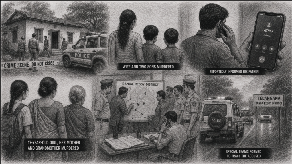 Man Out on Bail in POCSO Case Allegedly Kills Six People in Telangana