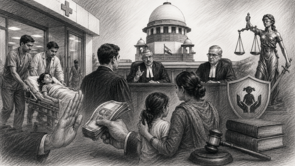 Supreme Court Criticises Hospitals for Denying Treatment to Assaulted Child