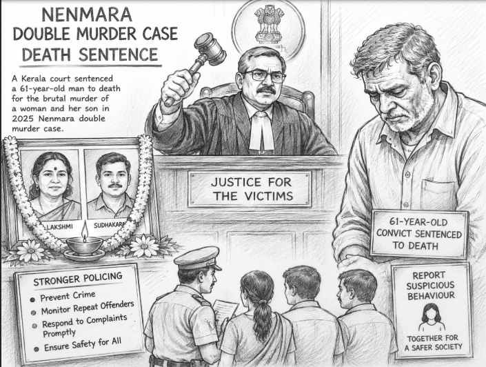 Kerala Court Awards Death Sentence in Nenmara Double Murder Case