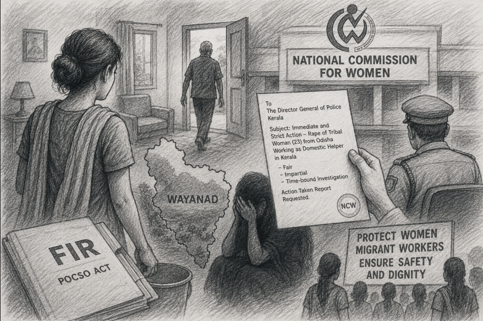 National Commission for Women Seeks Swift Action in Alleged Rape of Tribal Woman 