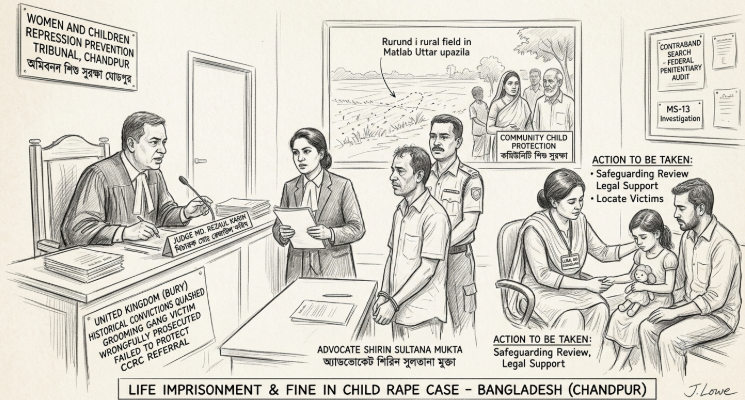 Bangladesh (Chandpur): Life Imprisonment Handed Down in Child Rape Case