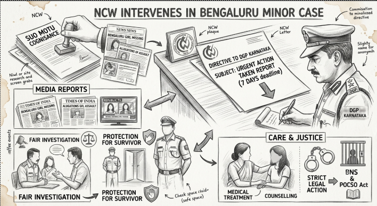 National Commission for Women Seeks Report on Minor Girl’s Abduction and Sexual Assault 