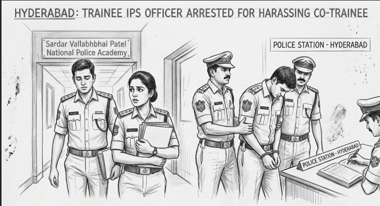 Hyderabad: Trainee IPS Officer Arrested for Alleged Sexual Harassment of Co-Trainee 