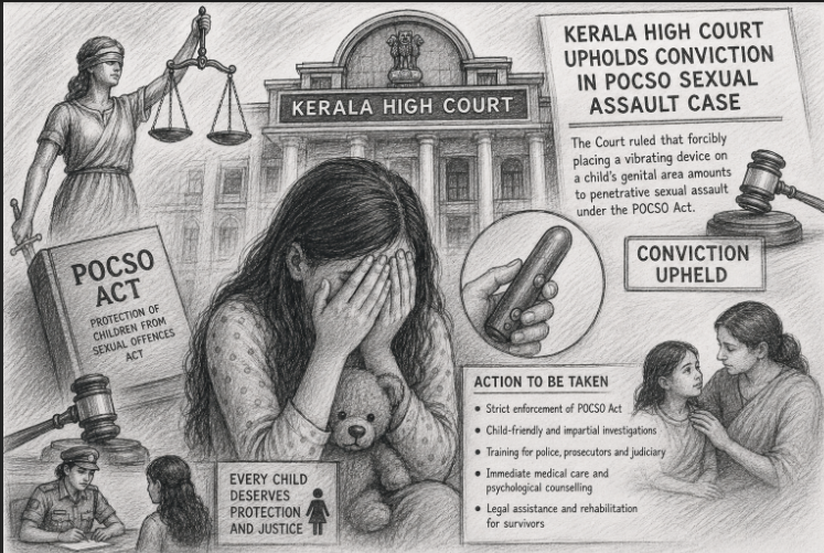 Kerala High Court Upholds Conviction in POCSO Sexual Assault Case 