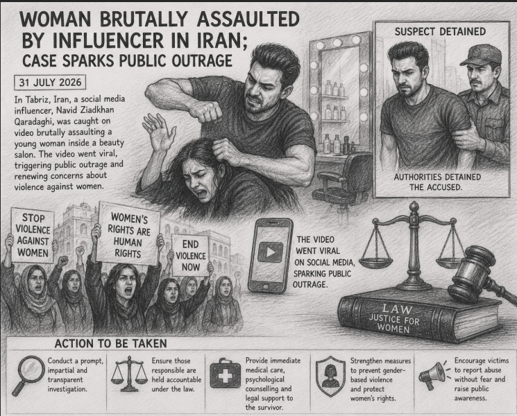 Woman Brutally Assaulted by Influencer in Iran; Case Sparks Public Outrage