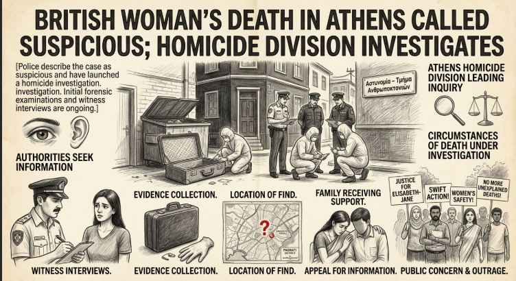 British Woman Found Dead in Suitcase in Athens; Homicide Investigation Launched