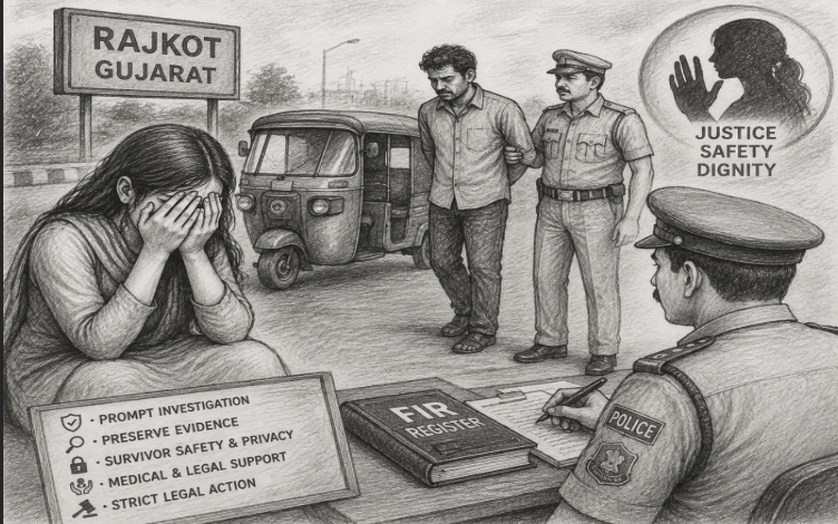 Rajkot, Gujarat — Woman alleges rape and assault 