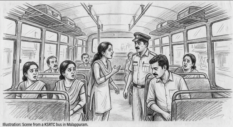 Sexual assault allegation on KSRTC bus — Malappuram 