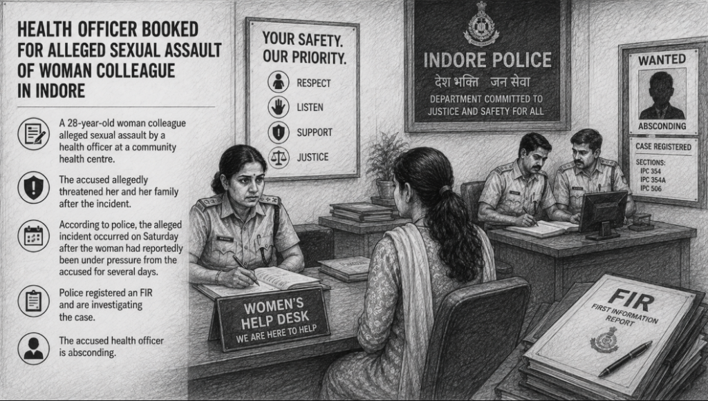 Health Officer Booked for Alleged Sexual Assault of Woman Colleague in Indore