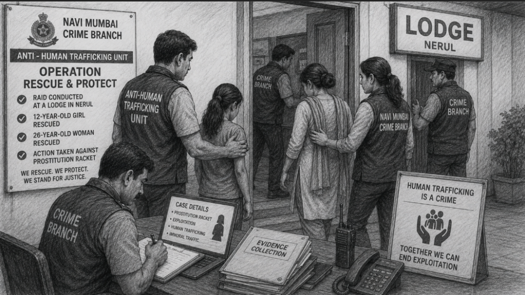 12-Year-Old Girl and 26-Year-Old Woman Rescued From Alleged Trafficking Racket in Navi Mumbai