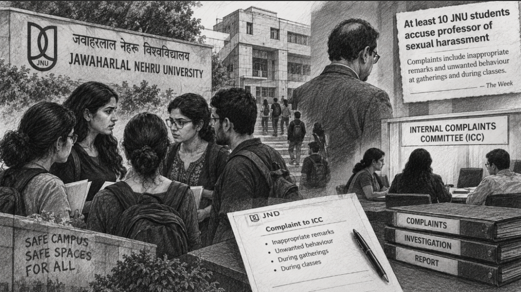 JNU Students Accuse Professor of Sexual Harassment; University Inquiry Underway