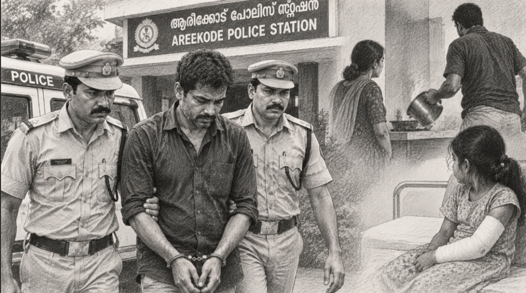Man Arrested After Allegedly Pouring Boiling Rice Water at Wife in Malappuram