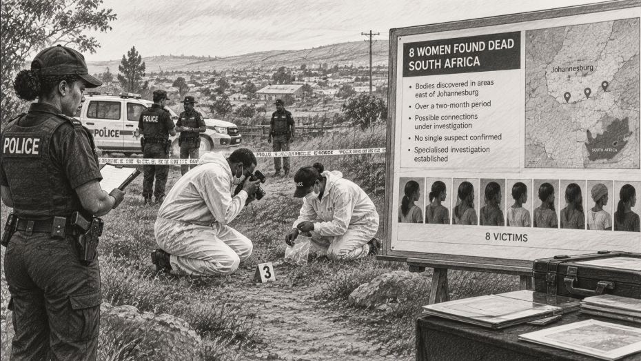 Eight women found dead in South Africa as police investigate possible connections