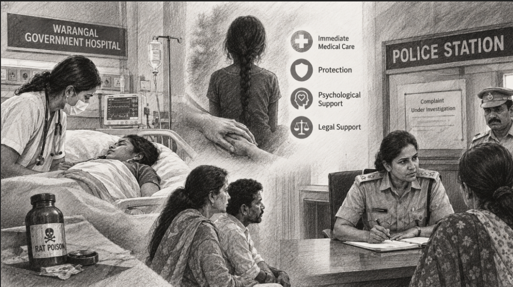 Minor girl dies after alleged sexual assault in Telangana