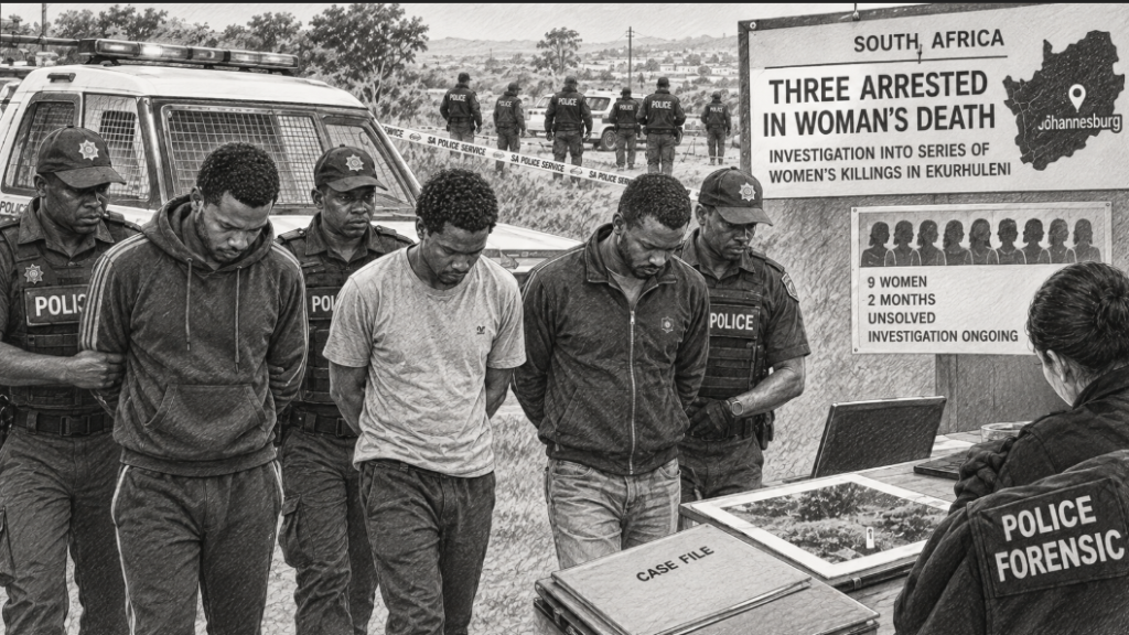 Three arrested over woman’s death amid investigation into killings of women in South Africa