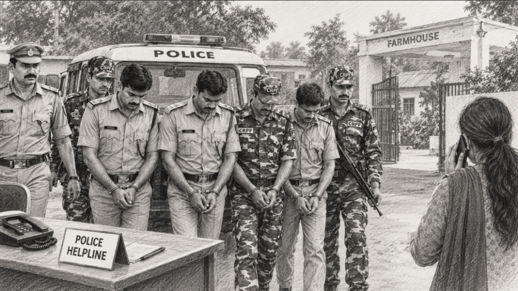 Police and CRPF Personnel Arrested in Alleged Gang-Rape Case