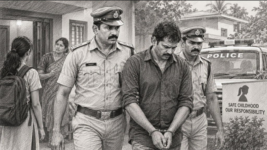Minor Girl Allegedly Attacked at Home; 42-Year-Old Man Arrested