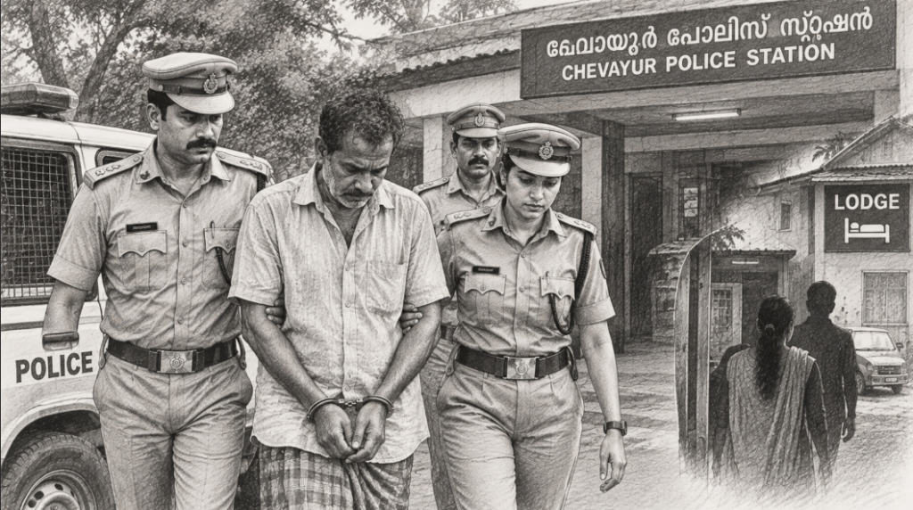 Man Arrested for Allegedly Sexually Assaulting Woman at Koyilandy Lodge