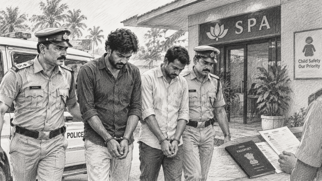 Two Men Arrested in Case Involving Sexual Abuse of a Minor at a Kovalam Spa