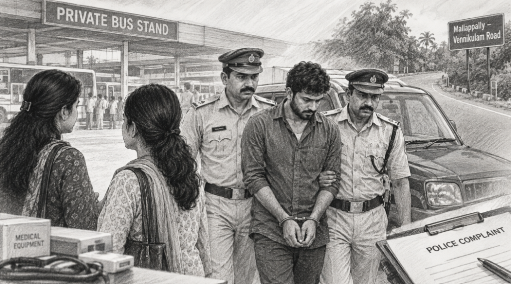 Man Arrested for Abducting and Assaulting Two Women in Pathanamthitta