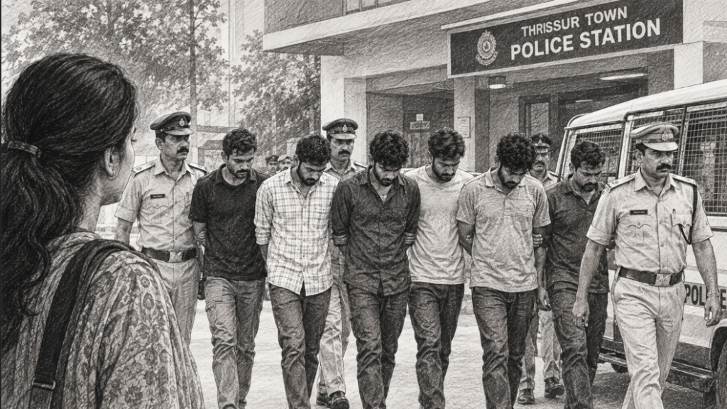 Five Arrested in Thrissur Gang-Rape Case