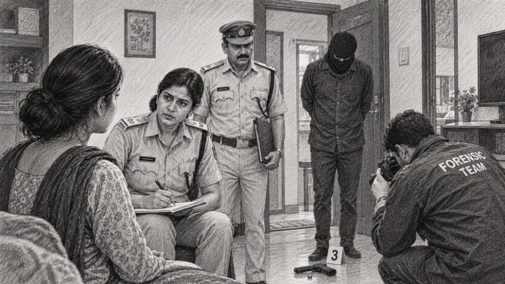 Woman Alleges Rape at Gunpoint by Masked Intruder in Bhubaneswar