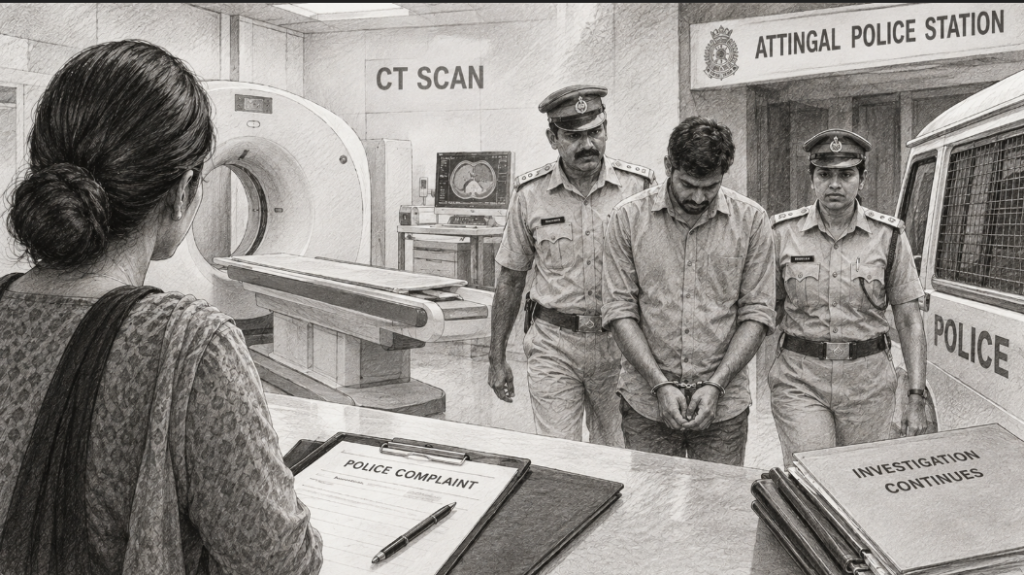 Woman alleges sexual assault during CT scan; employee arrested