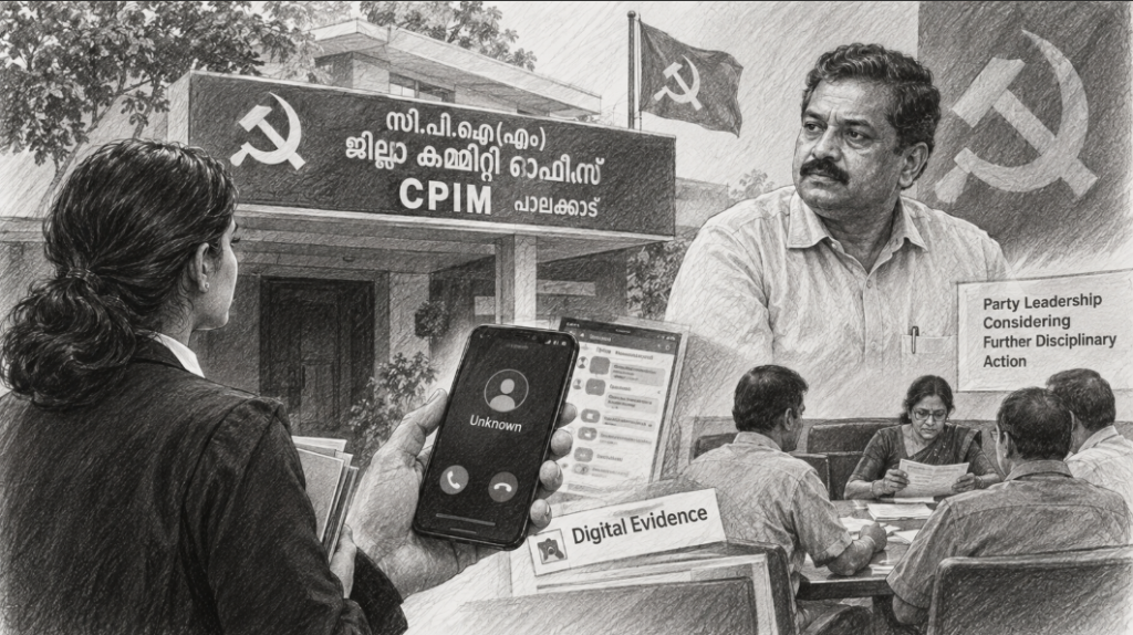 Sexual misconduct complaint against former Palakkad CPM district secretary