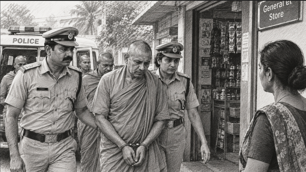 Monk arrested for allegedly sexually assaulting woman at shop
