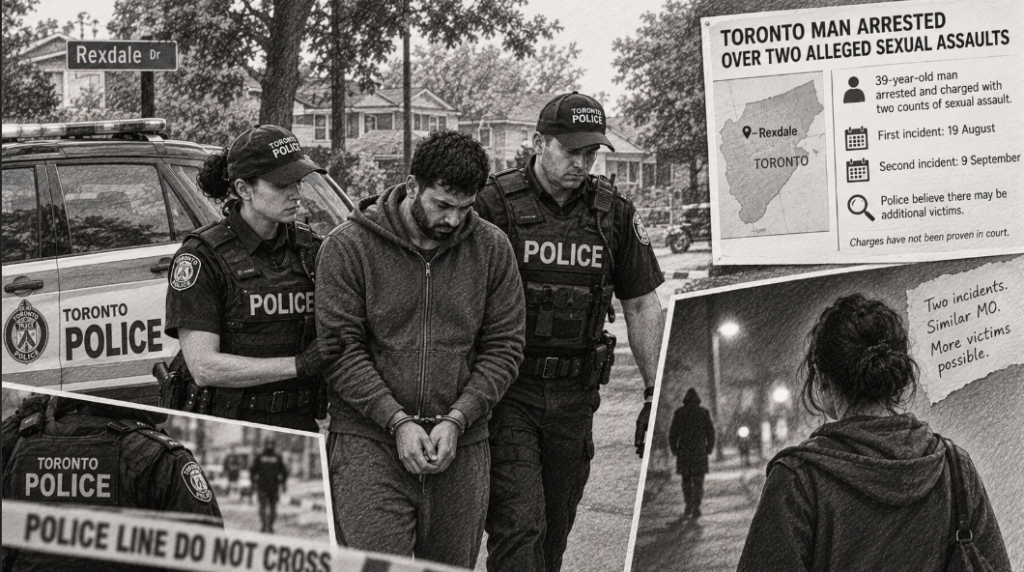 Toronto man arrested over two alleged sexual assaults