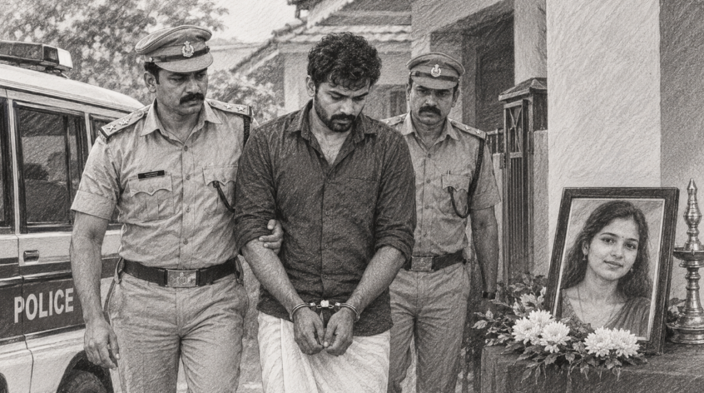 Husband Arrested Following Death of 22-Year-Old Woman in Thrissur