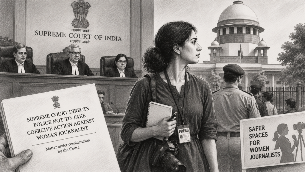 Supreme Court Directs Police Not to Take Coercive Action Against Woman Journalist
