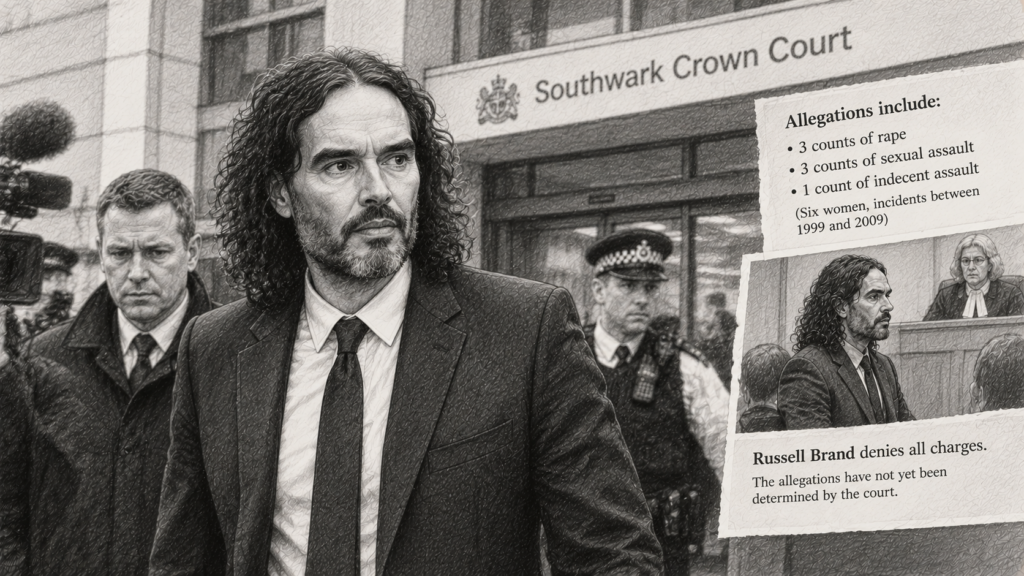Russell Brand Faces Seven Sexual-Offence Charges as Trial Opens in London